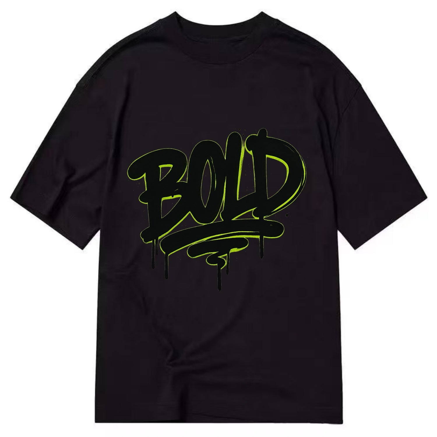 Bold typography design - "BOLD" - courageous, standing out - Classic T-shirt - Black