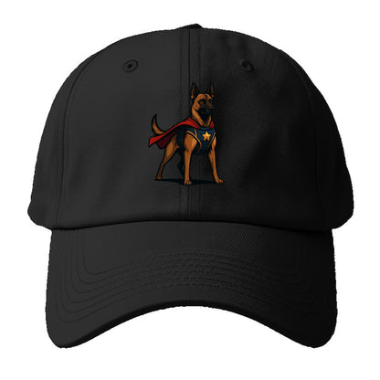 Belgian Malinois Guardian Hero  - Baseba Baseball Cap For Big Heads - Black