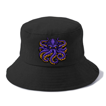 KRAKEN TENTACLES - sea monster in purple and black , deep sea - Bucket Hat - Black