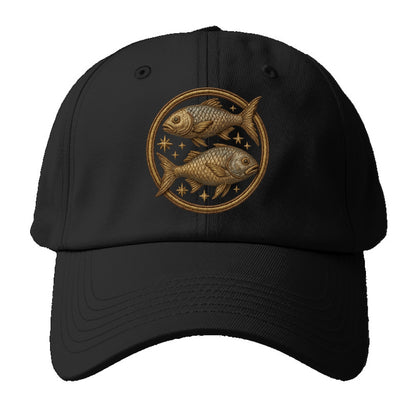 Pisces Fish  - Baseball Cap - Black
