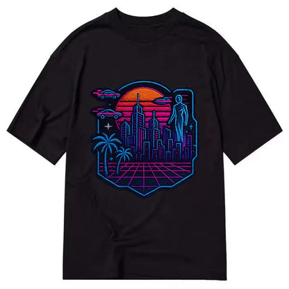 Cyberpunk City - Classic T-shirt - Black