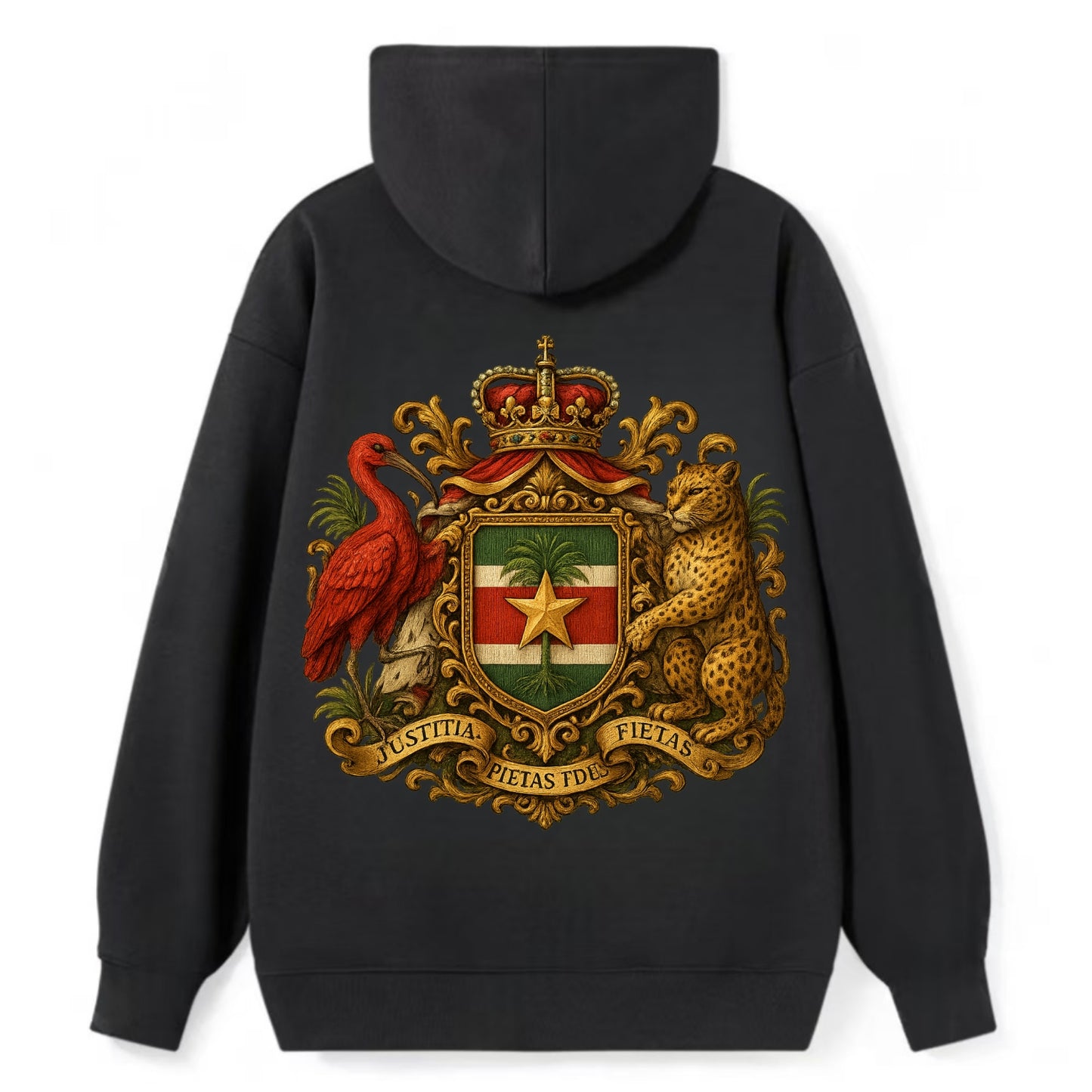Suriname Star Emblem  - Classic Pullover Hoodie - Black