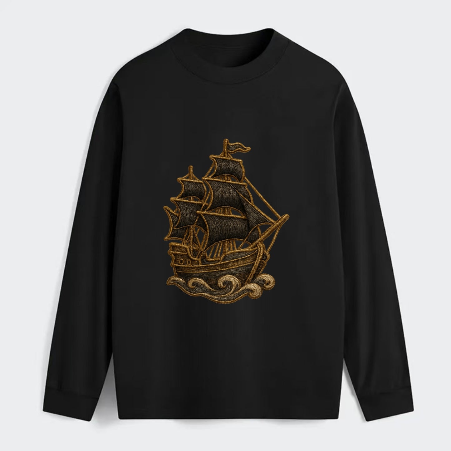Pirate Ship  - Classic Long Sleeve Shirt - Black