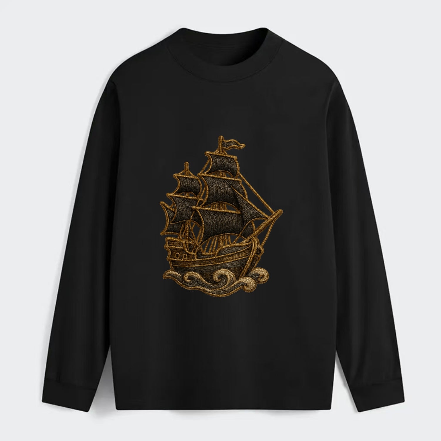 Pirate Ship  - Classic Long Sleeve Shirt - Black