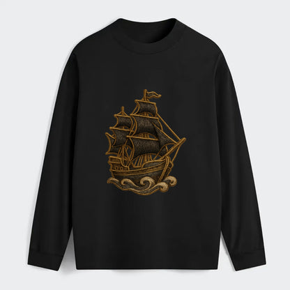 Pirate Ship  - Classic Long Sleeve Shirt - Black
