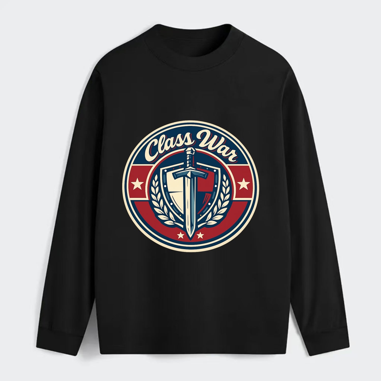 class war - Classic Long Sleeve Shirt - Black