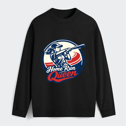 Feminine Power at Bat - Classic Long Sleeve Shirt - Black