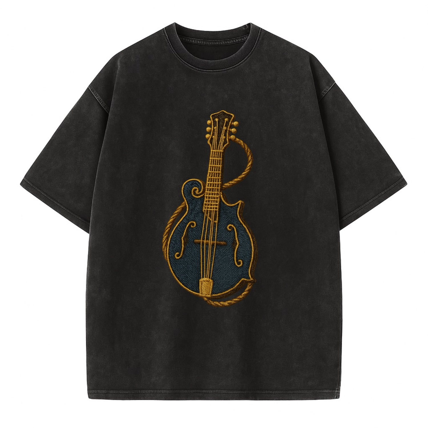 Mandolin  - Vintage T-shirt - Black