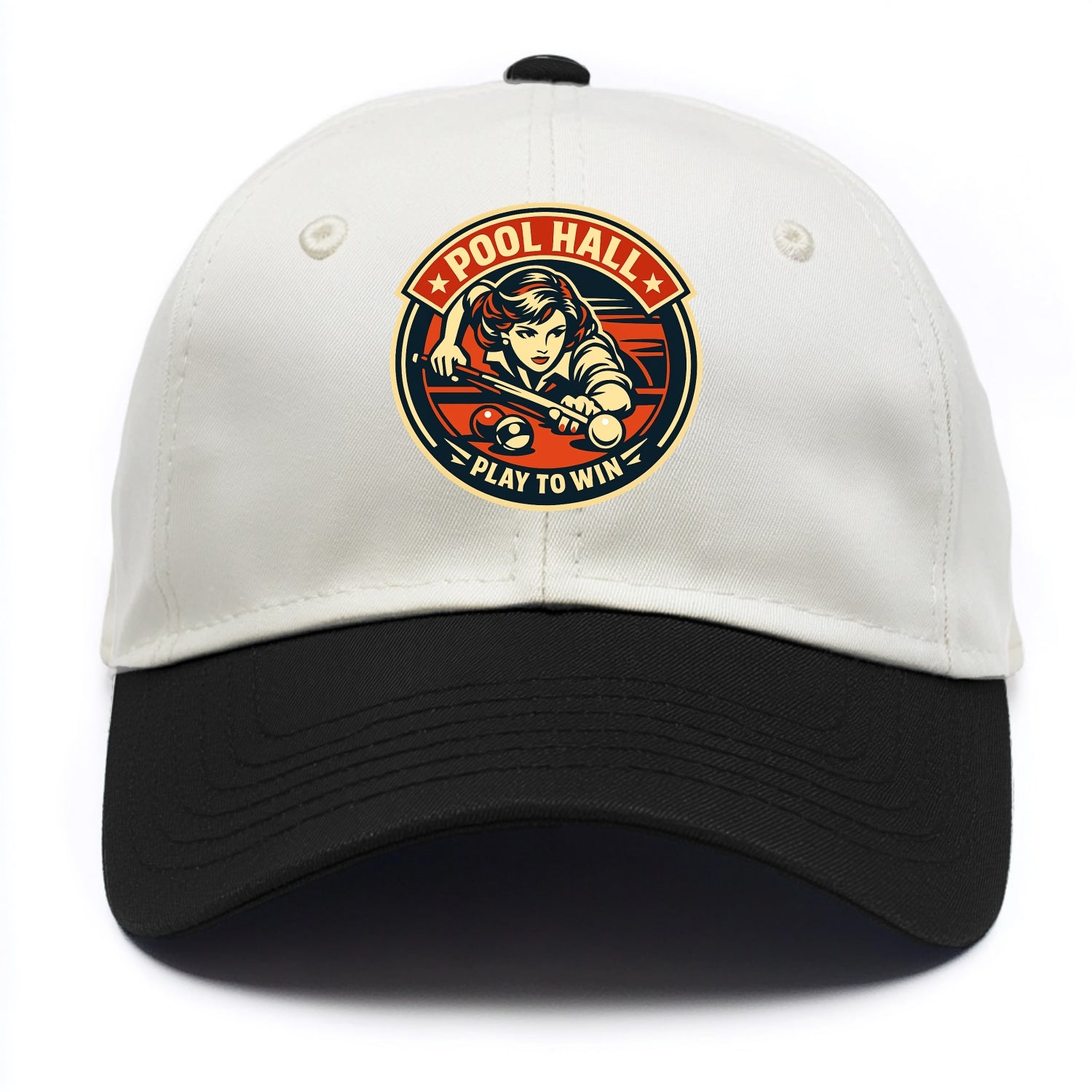 Cue Queen Emblem - Two Tone Cap - Black