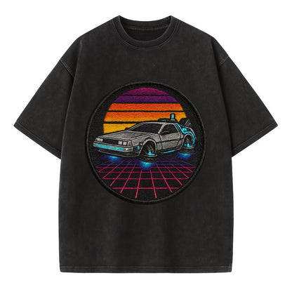 Retro Future - Vintage T-shirt - Black
