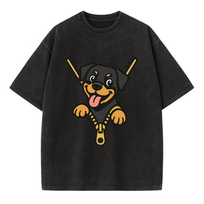 Rottweiler - Vintage T-shirt - Black