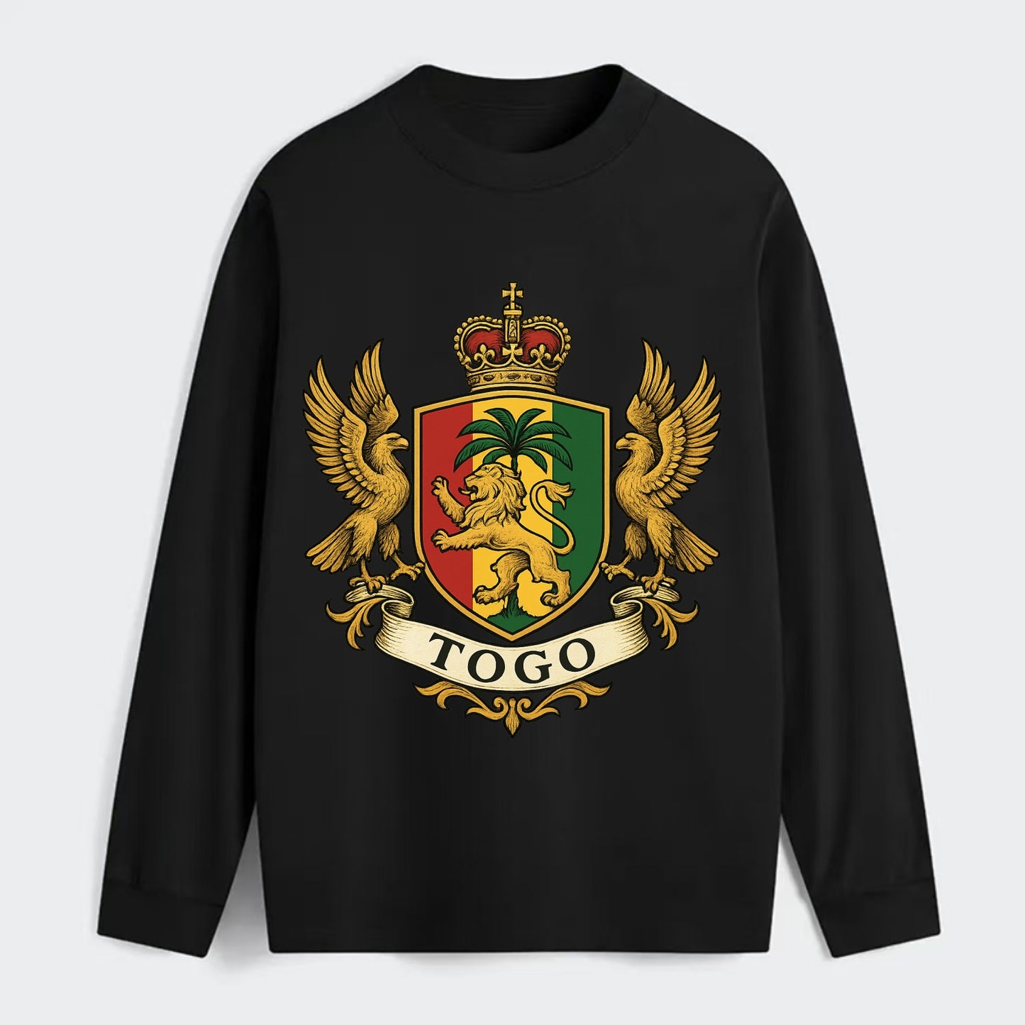 Togo Heritage Badge  - Classic Long Sleeve Shirt - Black