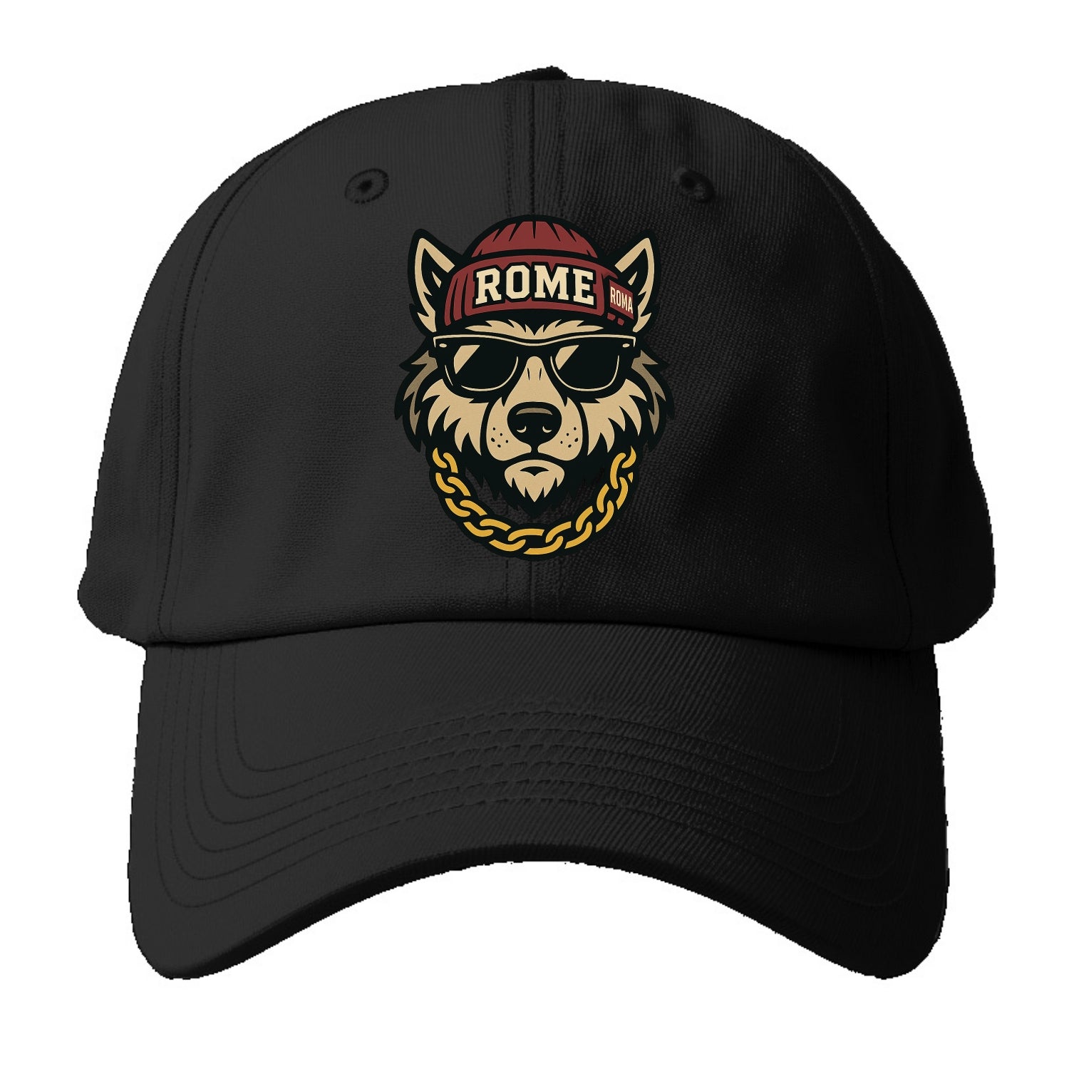 Rome Wolf - Baseball Cap - Black