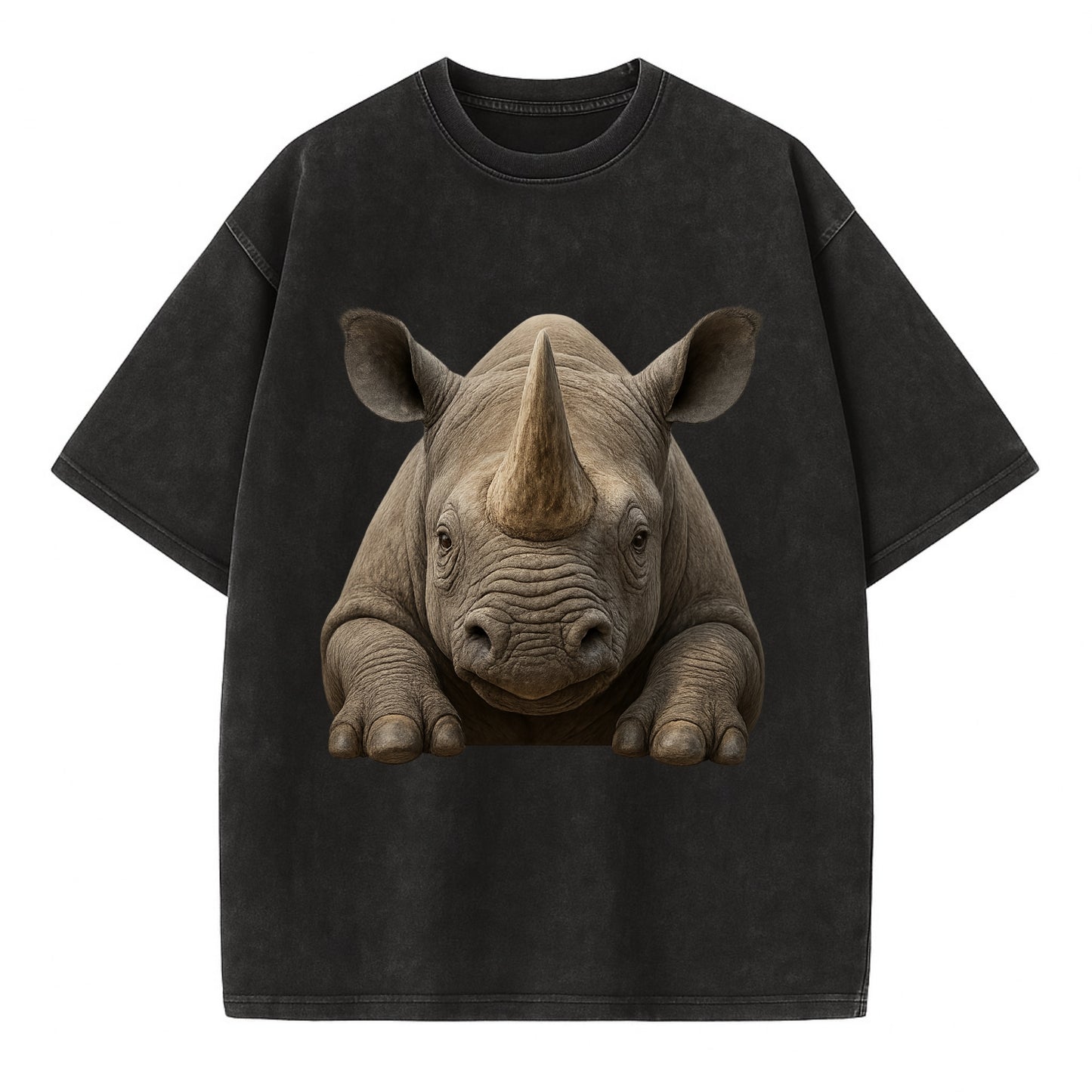Rhinoceros  - Vintage T-shirt - Black