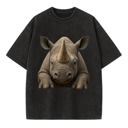Rhinoceros  - Vintage T-shirt - Black