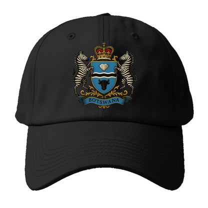 Botswana Heritage Badge - Baseball Cap For Big Heads - Black