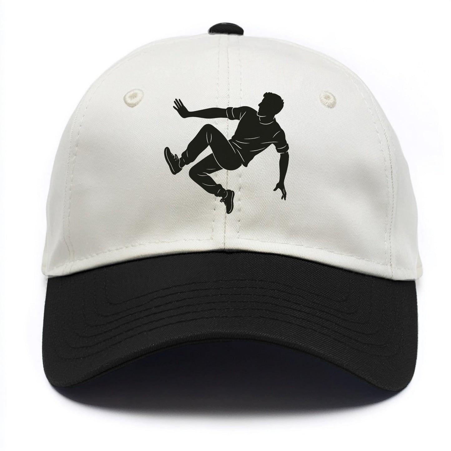 Parkour athlete wall run - Two Tone Cap - Black
