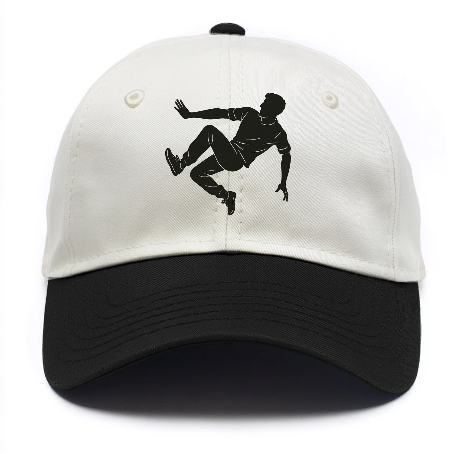 Parkour athlete wall run - Two Tone Cap - Black