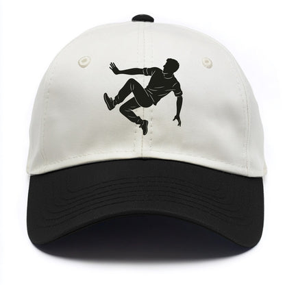 Parkour athlete wall run - Two Tone Cap - Black