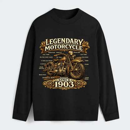 Legendary Motorcycle 1903 - Classic Long Sleeve Shirt - Black
