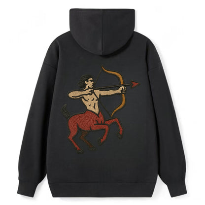 Sagittarius Arrow  - Classic Pullover Hoodie - Black