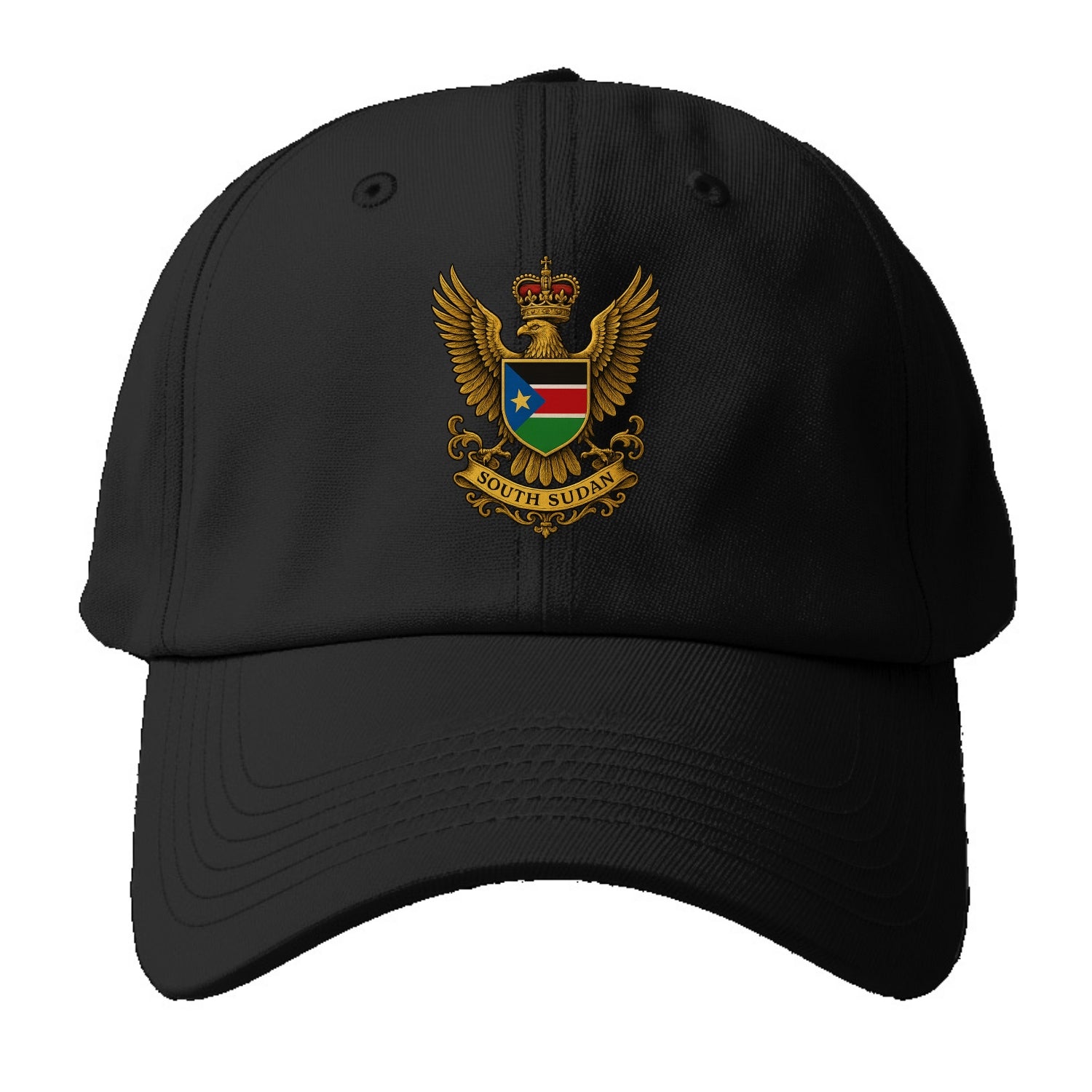 South Sudan Royal Logo - Baseball Cap For Big Heads - Black