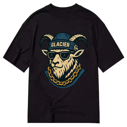 Glacier Mountain Goat - Classic T-shirt - Black
