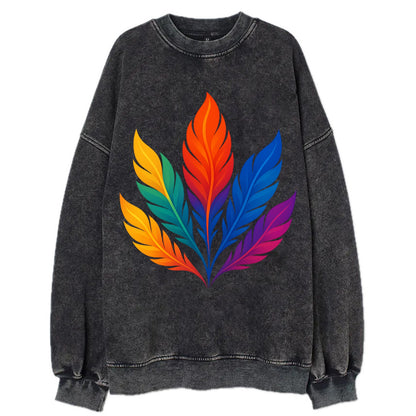 Phoenix Feathers - Each feather a differ - Vintage Sweatshirt - Black