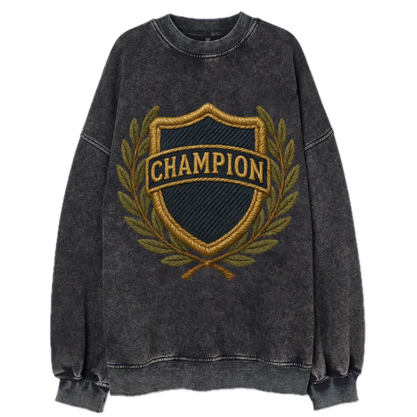Champion Shield  - Vintage Sweatshirt - Black