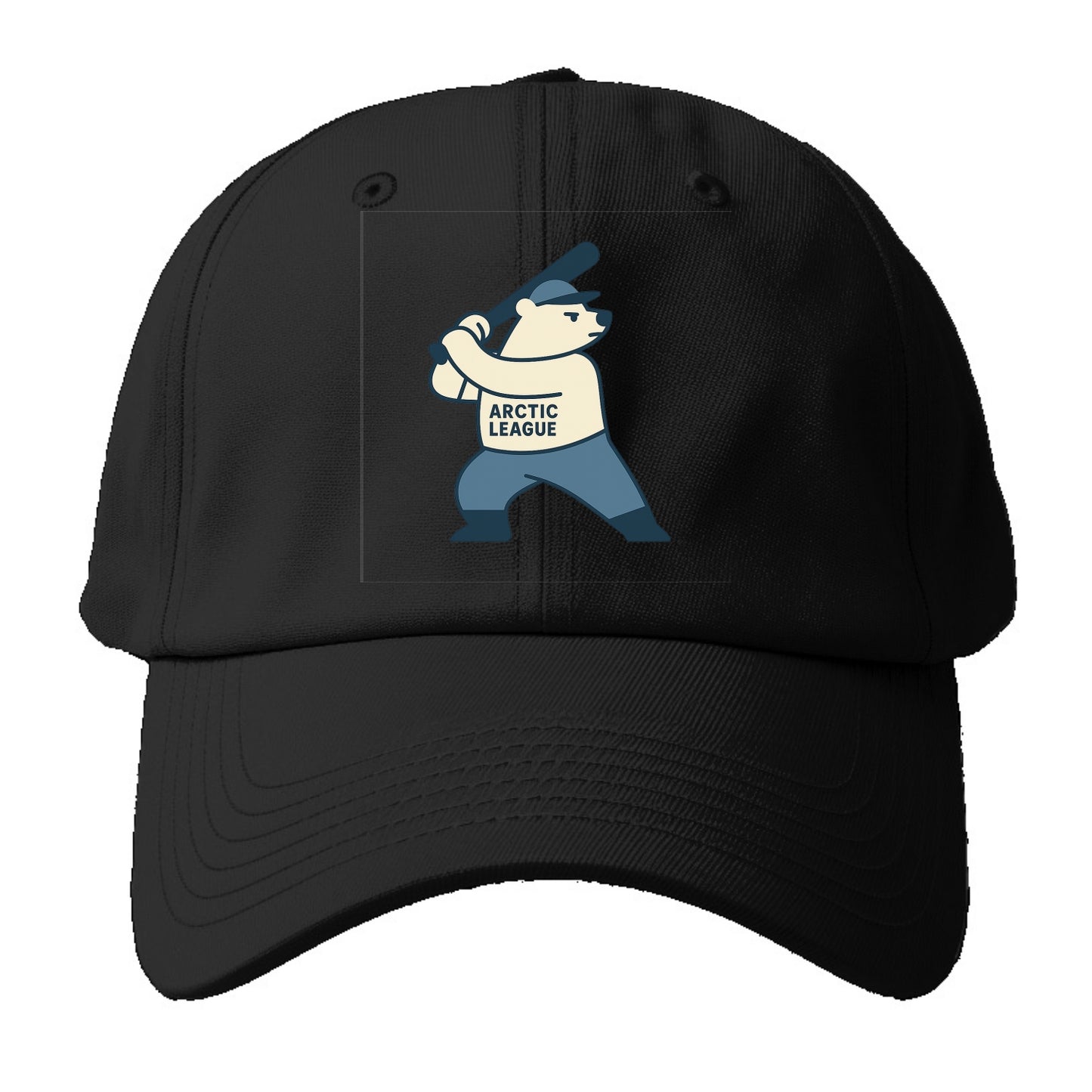 Polar Bear Baseball MVP - Baseball Cap - Black