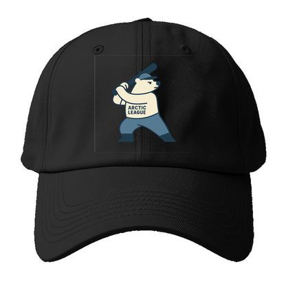 Polar Bear Baseball MVP - Baseball Cap - Black
