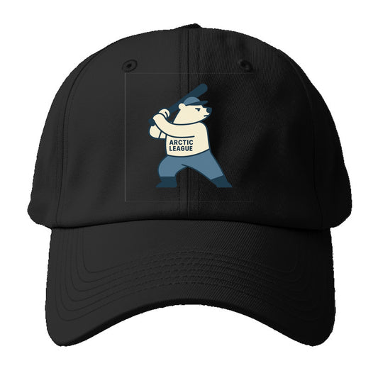 Polar Bear Baseball MVP - Baseball Cap - Black