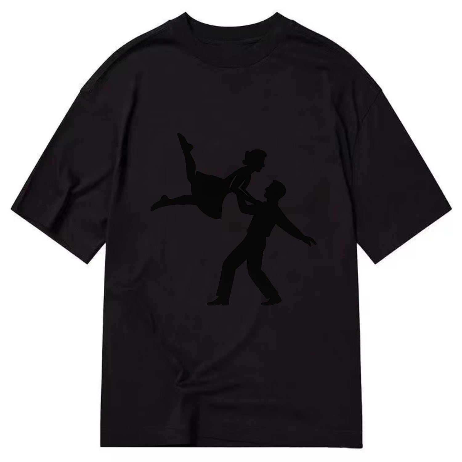 Swing dancers aerial lift - Classic T-shirt - Black
