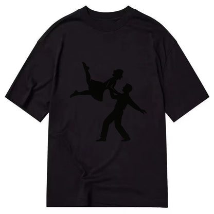 Swing dancers aerial lift - Classic T-shirt - Black