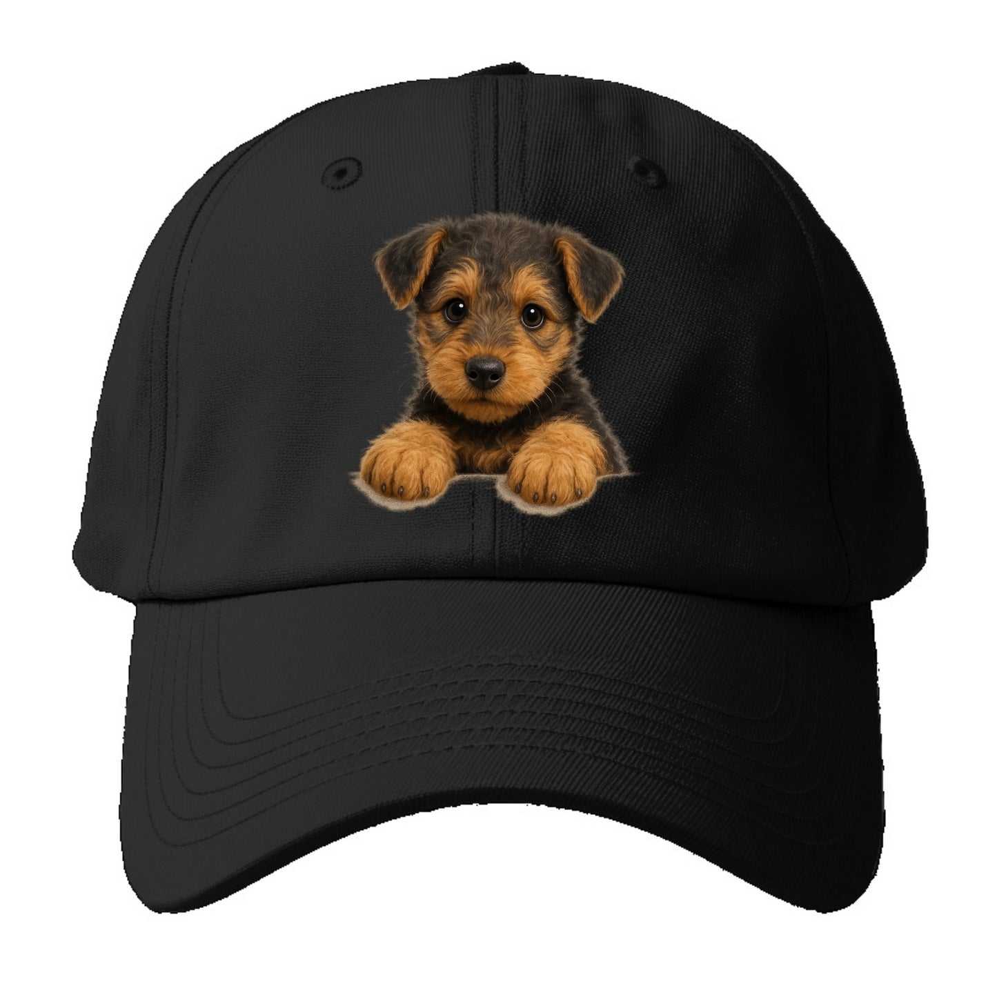 Airedale Terrier  - Baseball Cap - Black