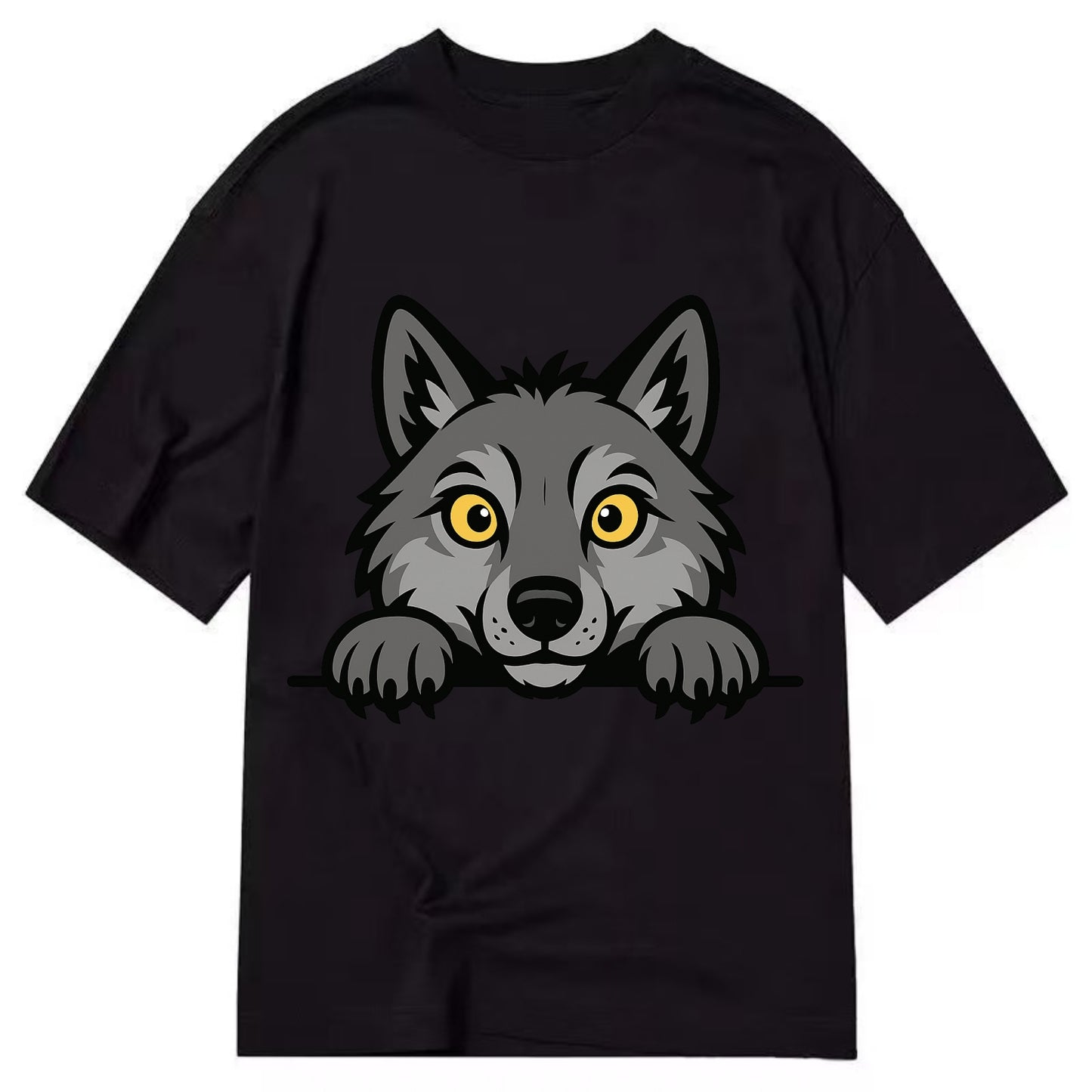 Wolf  - Classic T-shirt - Black