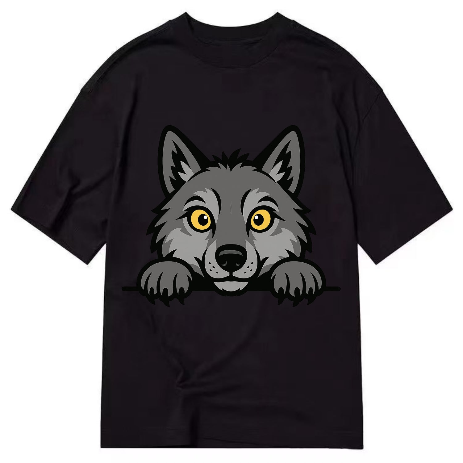 Wolf  - Classic T-shirt - Black