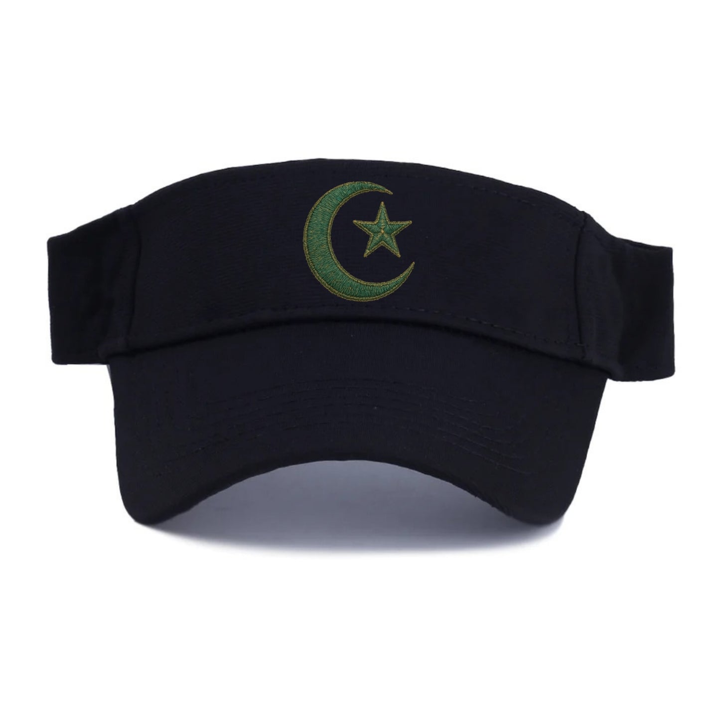 Crescent Moon and Star - Visor - Black