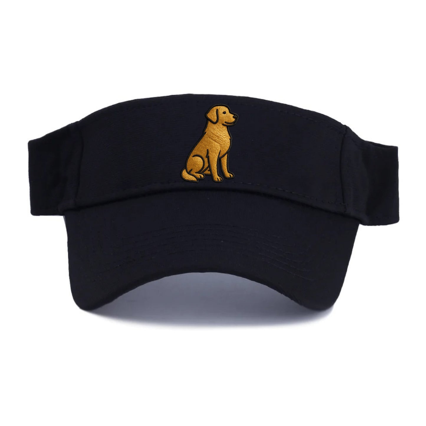 Golden Retriever - Contemporary geometri - Visor - Black