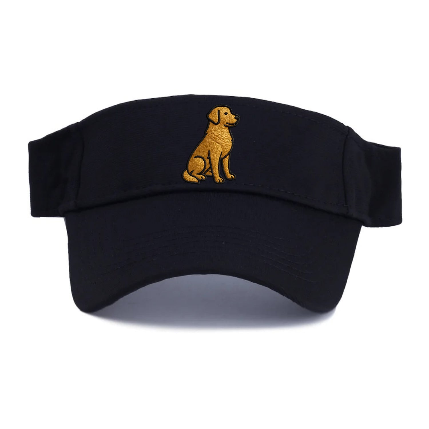Golden Retriever - Contemporary geometri - Visor - Black