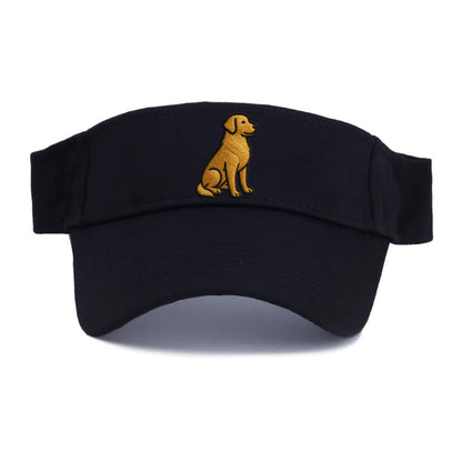 Golden Retriever - Contemporary geometri - Visor - Black