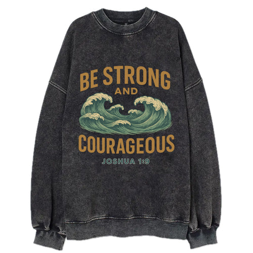 Joshua 1:9 Ocean - Vintage Sweatshirt