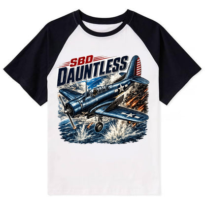 Sbd Dauntless - Contrast Raglan T-shirt - Black