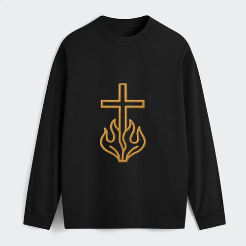Burning Bush Cross  - Classic Long Sleeve Shirt