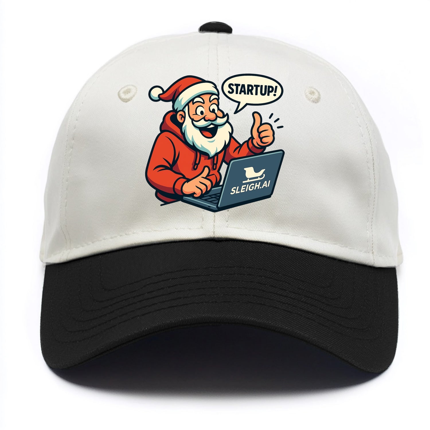 Santa Tech Startup CEO - Two Tone Cap - Black
