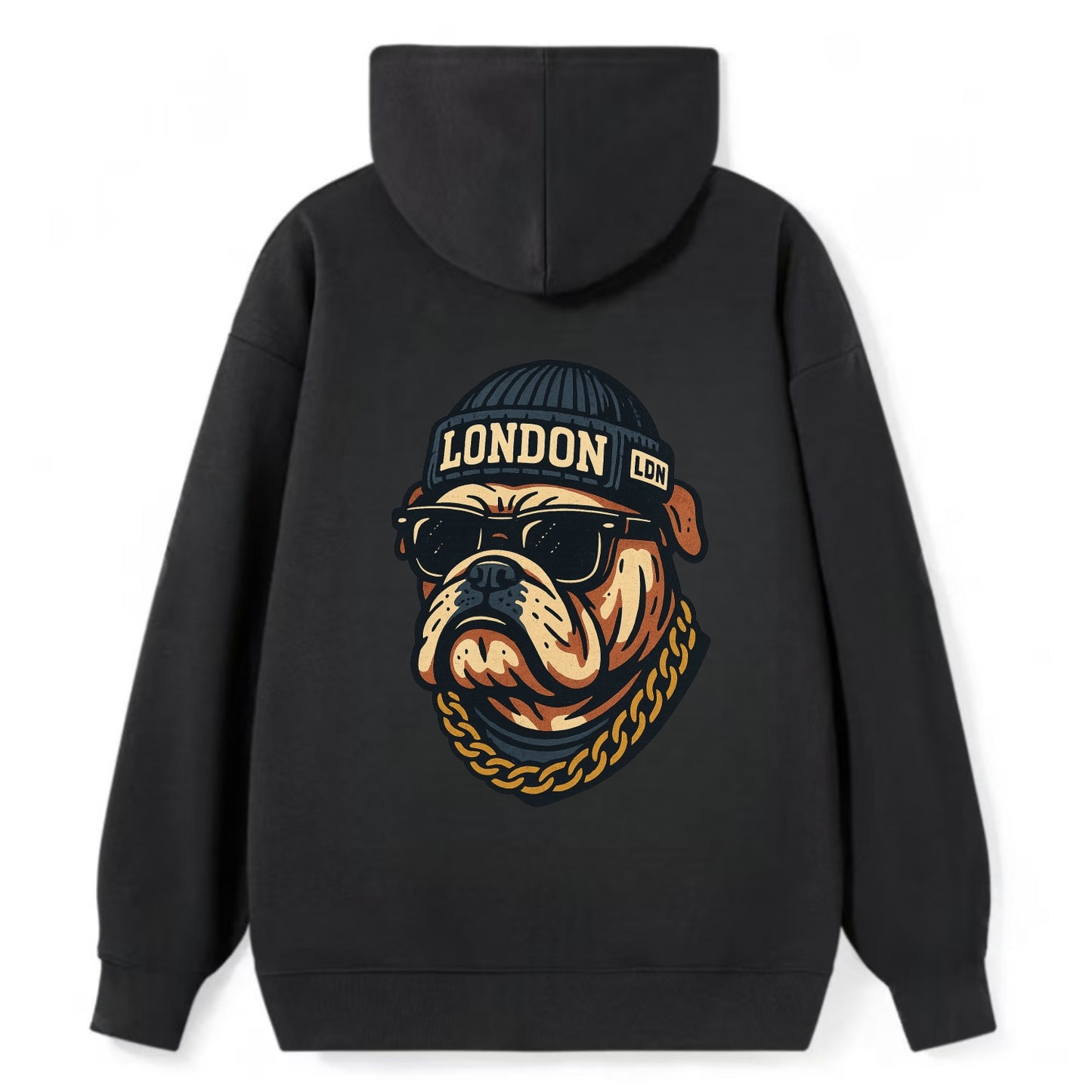 London Bulldog - Classic Pullover Hoodie - Black