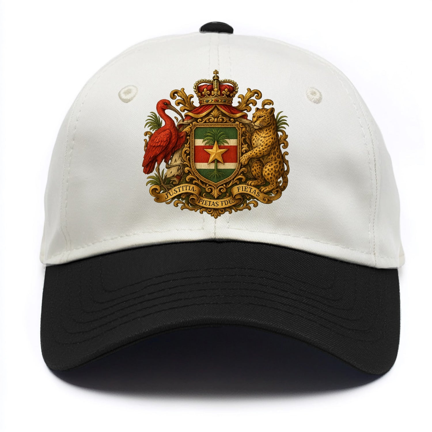 Suriname Star Emblem  - Two Tone Cap - Black