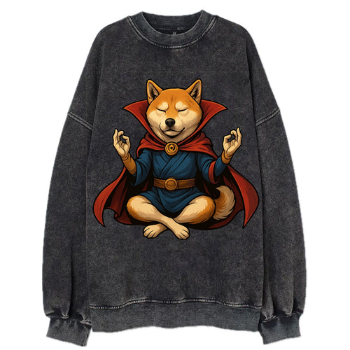 Shiba Inu Doctor Strange  - Vintage Sweatshirt