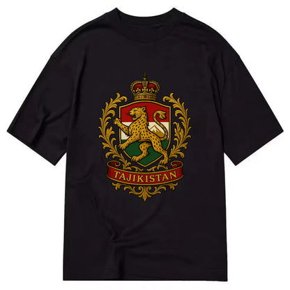 Tajikistan Heritage Badge  - Classic T-shirt - Black