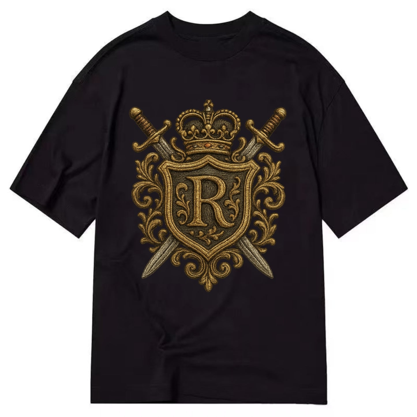 Royal Crest  - Classic T-shirt - Black